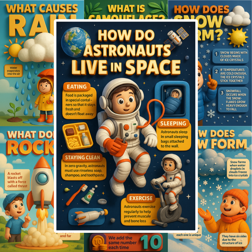 3D Educational Posters for Kids