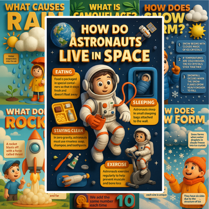 3D Educational Posters for Kids